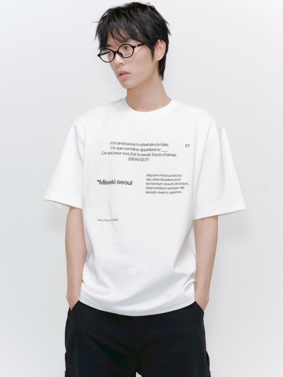 【Miseki seoul】Miseki typography short sleeves