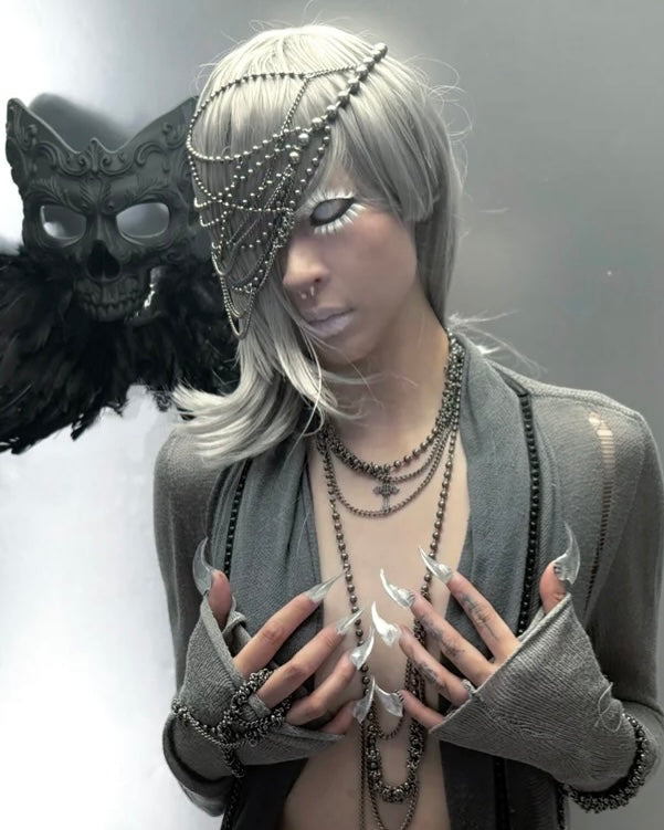 【IIIMIII】Shadow-Layer Choker Necklace