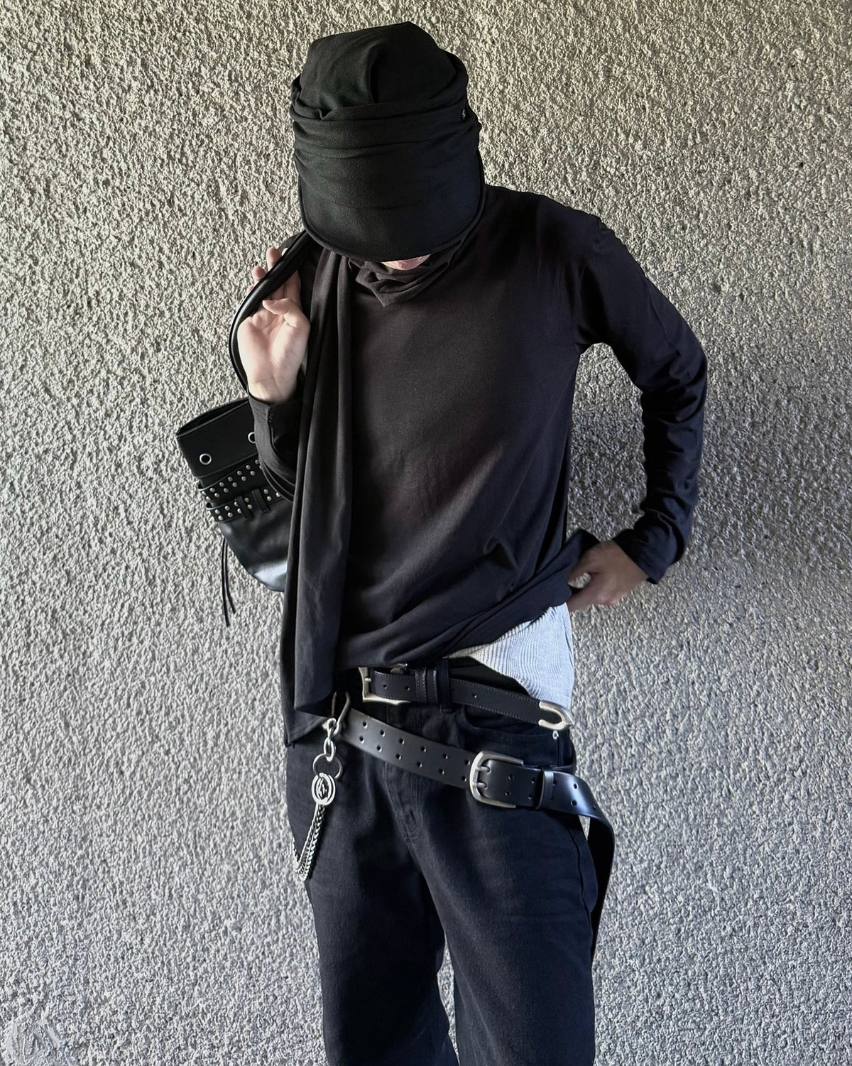 受注制【nmtc+】Draped Scarf Neck Top (2color)