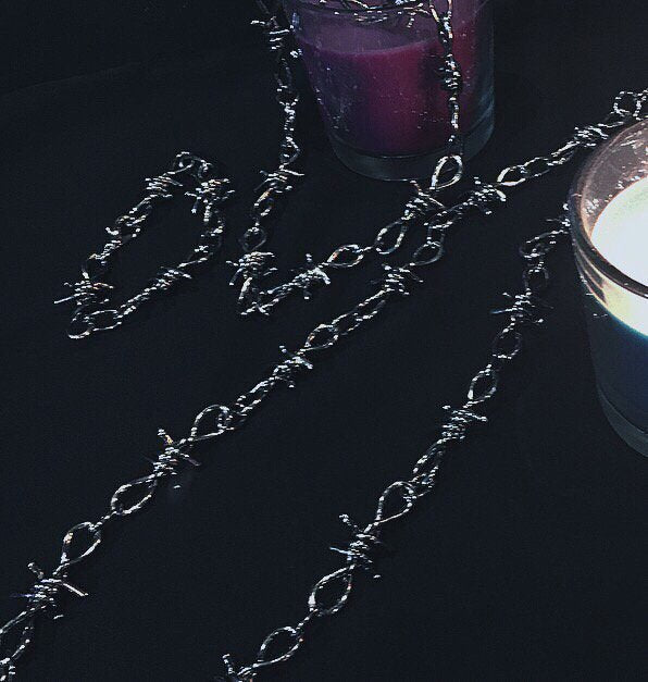 受注制【Never mind the XU】barbed wire (bracelet/necklace/wallet chain) / 【ネバーマインドザエックスユー】バーブドワイヤーブレスレットネックレスウォレットチェーン