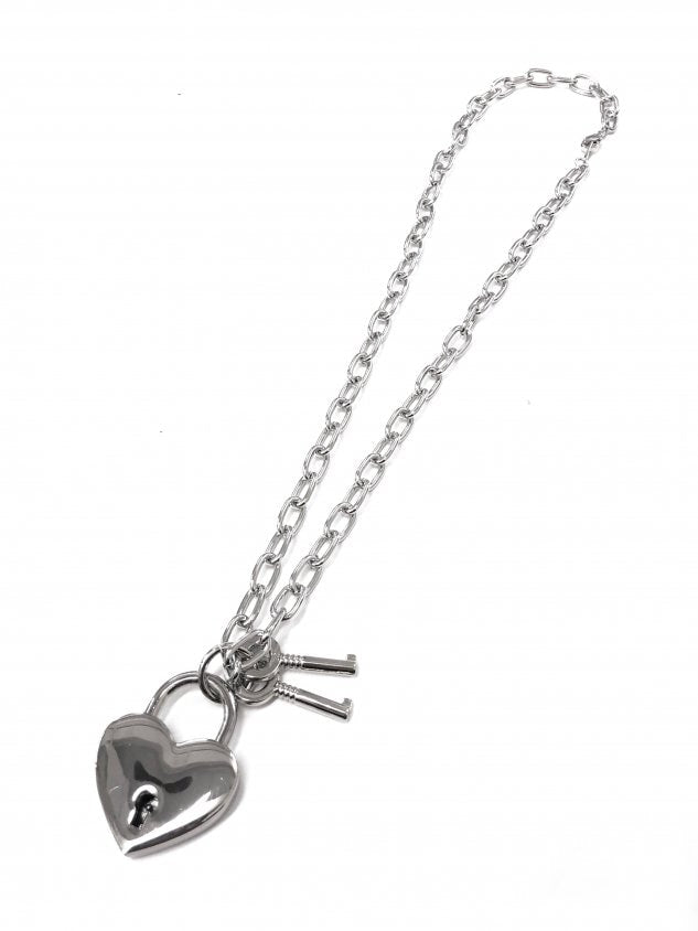 受注制【Never mind the XU】heart padlock necklace