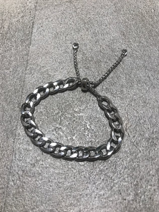 受注制【Never mind the XU】adjuster chain bracelet