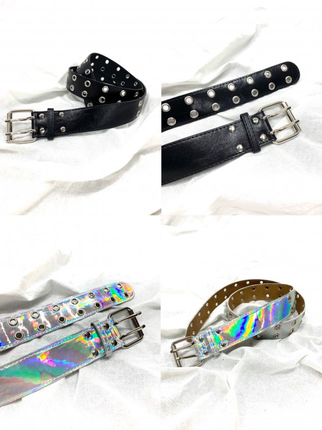【Never mind the XU】double eyelet belt