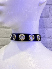 受注制【Never mind the XU】eyelet choker
