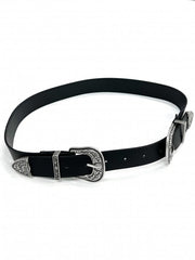 受注制【Never mind the XU】doudle buckle western belt