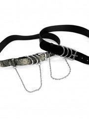 受注制【Never mind the XU】D ring chain belt (2color)