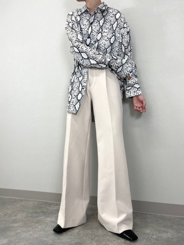 受注制【Chikashitsu +】simple slacks (3color) / 【チカシツプラス】シンプルスラックス