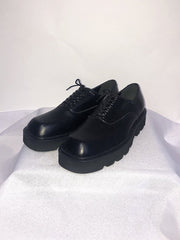 受注制【Chikashitsu +】square toe shoes