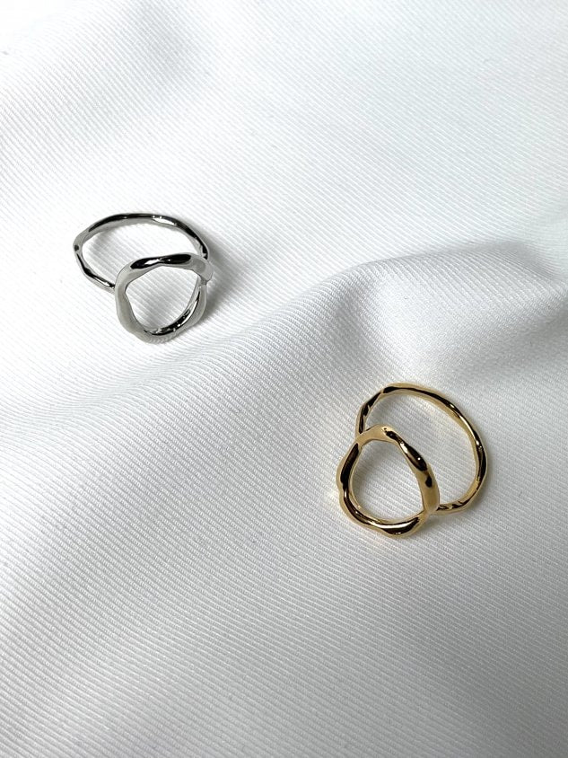 【Chikashitsu +】design ring 9 (2color)