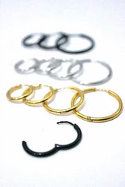 受注制【Chikashitsu +】simple pierced earrings / 【チカシツプラス】シンプルリングピアス