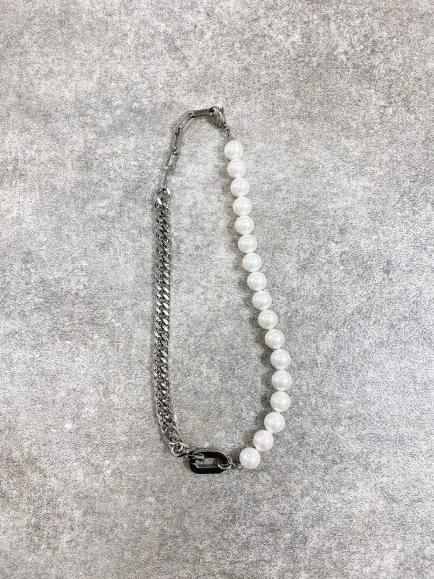 受注制【Chikashitsu +】switch pearl chain necklace