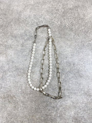 受注制【Chikashitsu +】set pearl chain necklace
