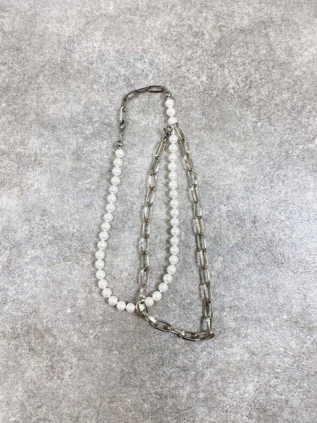受注制【Chikashitsu +】set pearl chain necklace