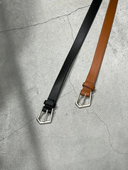 【Chikashitsu +】design buckle belt (2color)