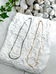 【Chikashitsu +】snake chain necklace (2color)