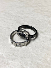 受注制【Chikashitsu +】belt ring (2color)