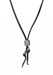 【BYBE RECORDS × BLACK PURPLE】Leather string choker