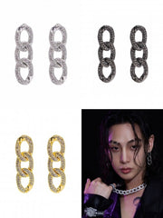 【BLACK PURPLE】PONDELL CUBIC CHAIN PIERCE