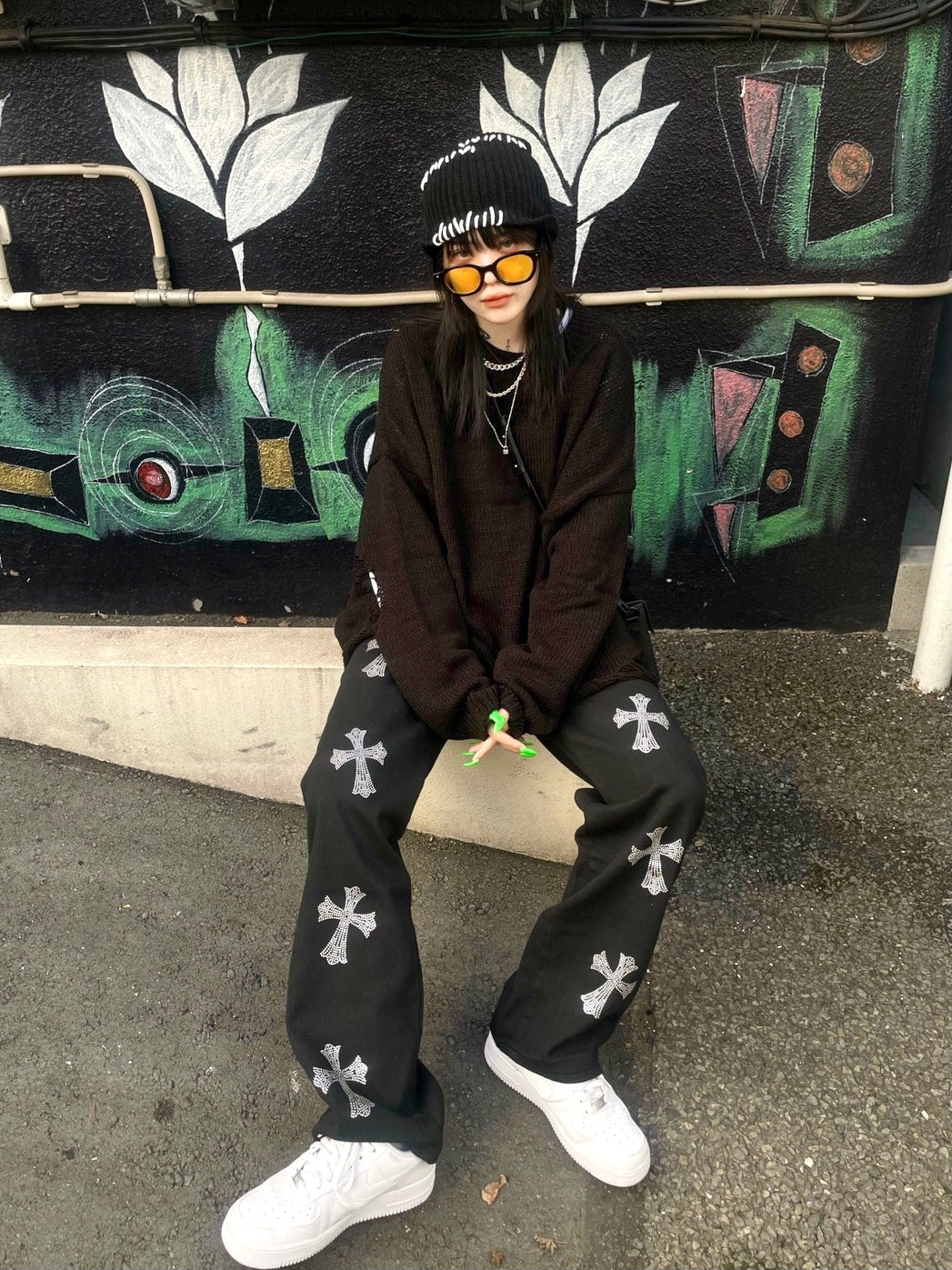 受注制【Never mind the XU】stitch beanie (3color)