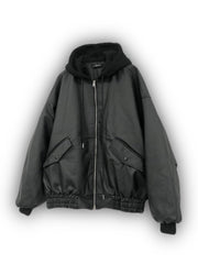 受注制【Never mind the XU】design leather blouson