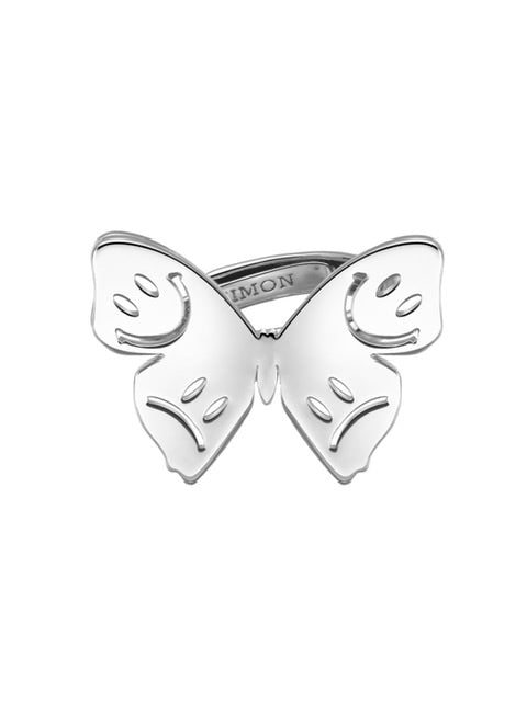 【LURS】LURS Smiley butterfly element ring