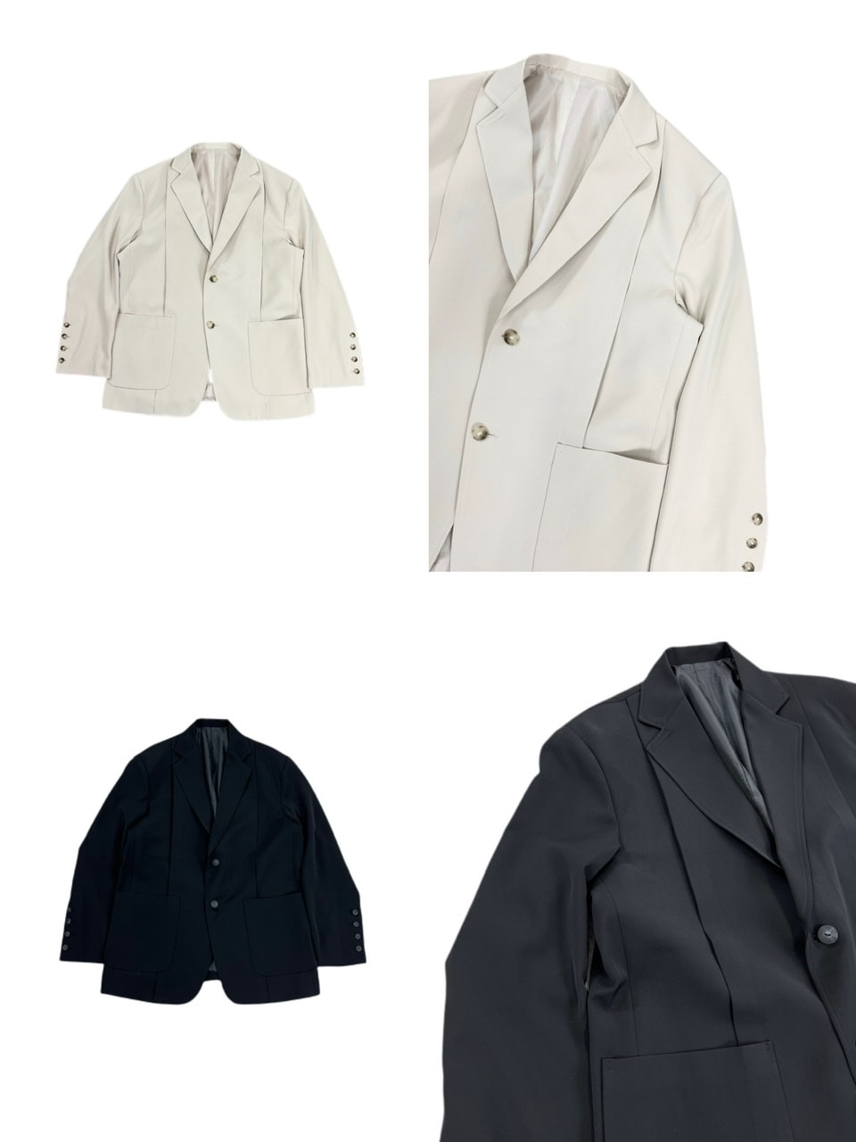 受注制【Chikashitsu +】set up design jacket (2color)