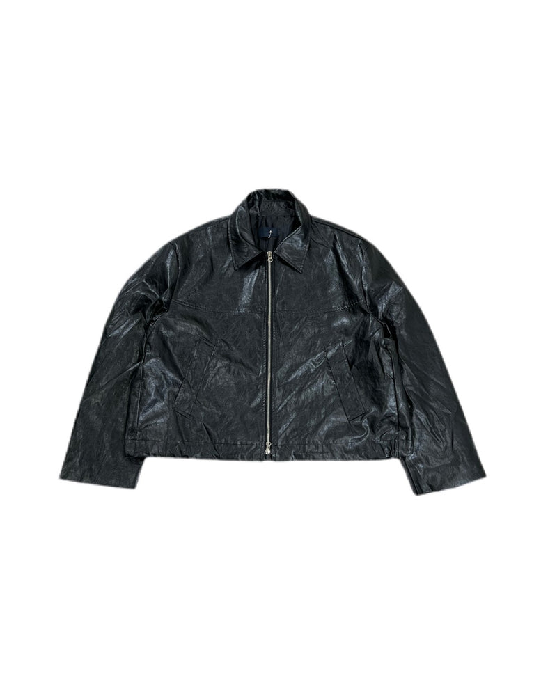 受注制【Chikashitsu +】leather short blouson