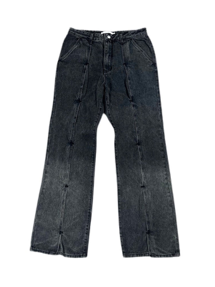 受注制【Chikashitsu +】design denim pants
