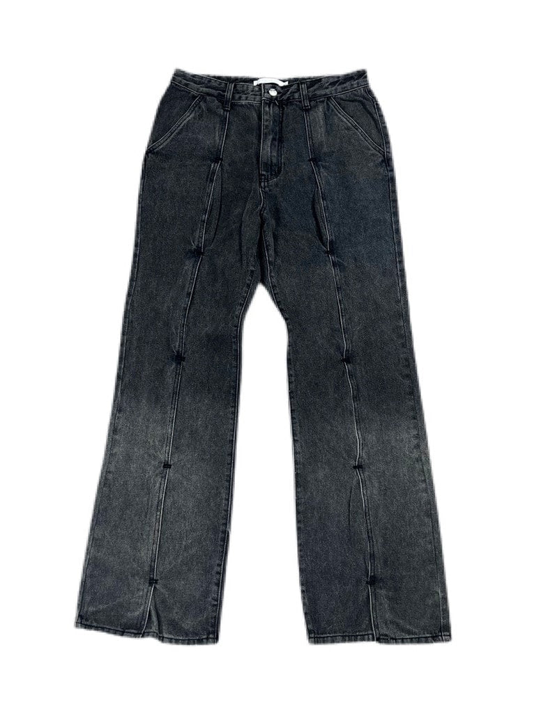 受注制【Chikashitsu +】design denim pants