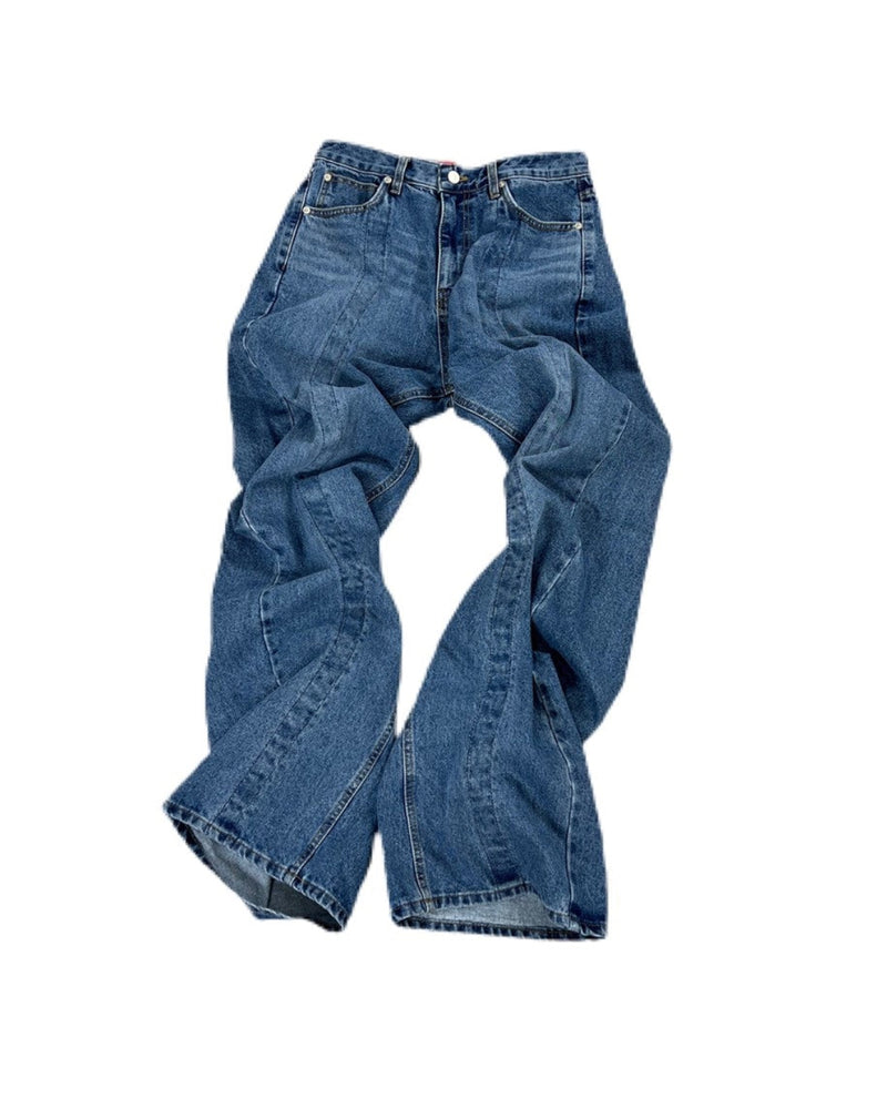 受注制【Chikashitsu +】wire design denim pants