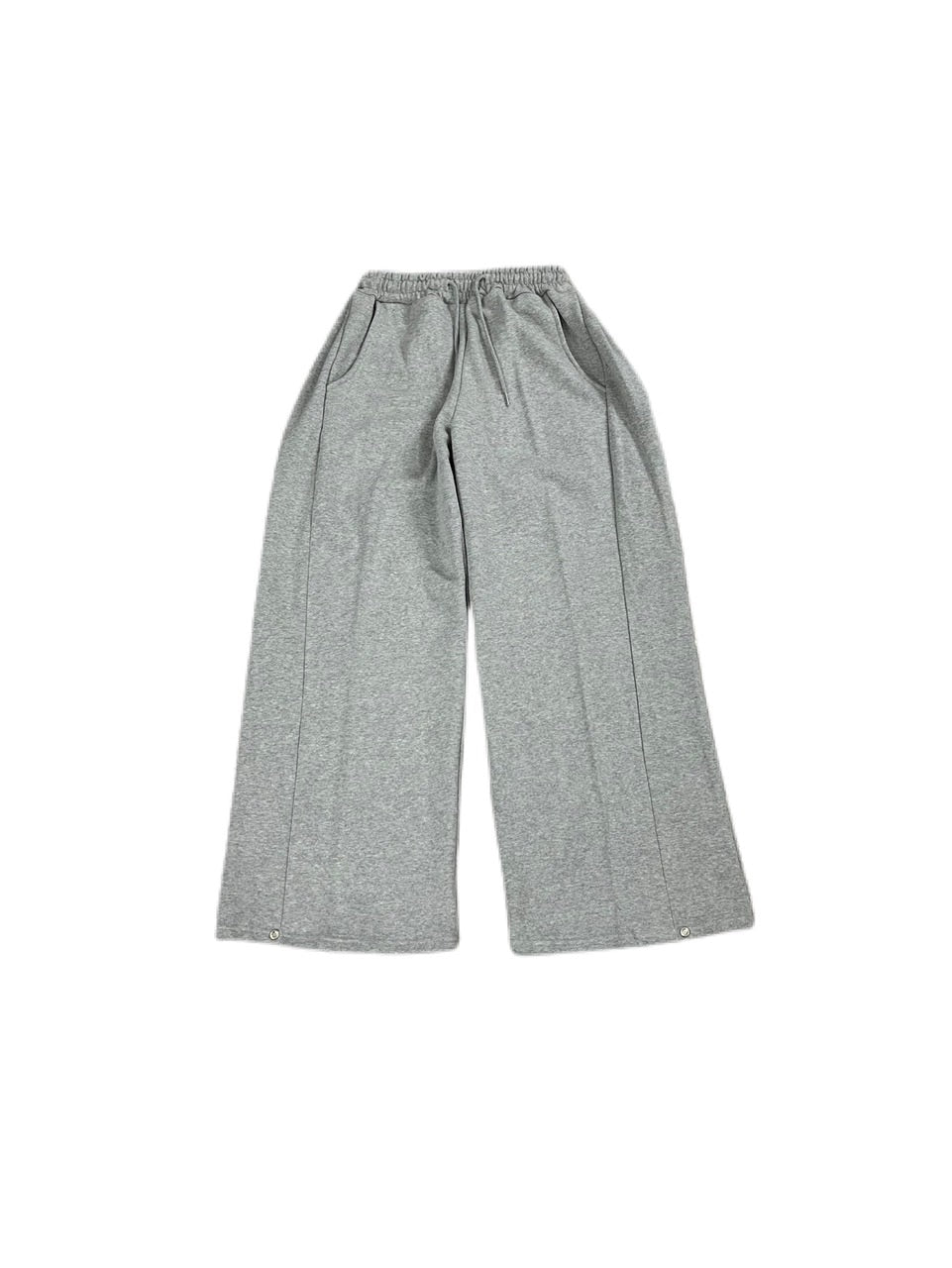 受注制【Chikashitsu +】snap button sweat pants (2color)