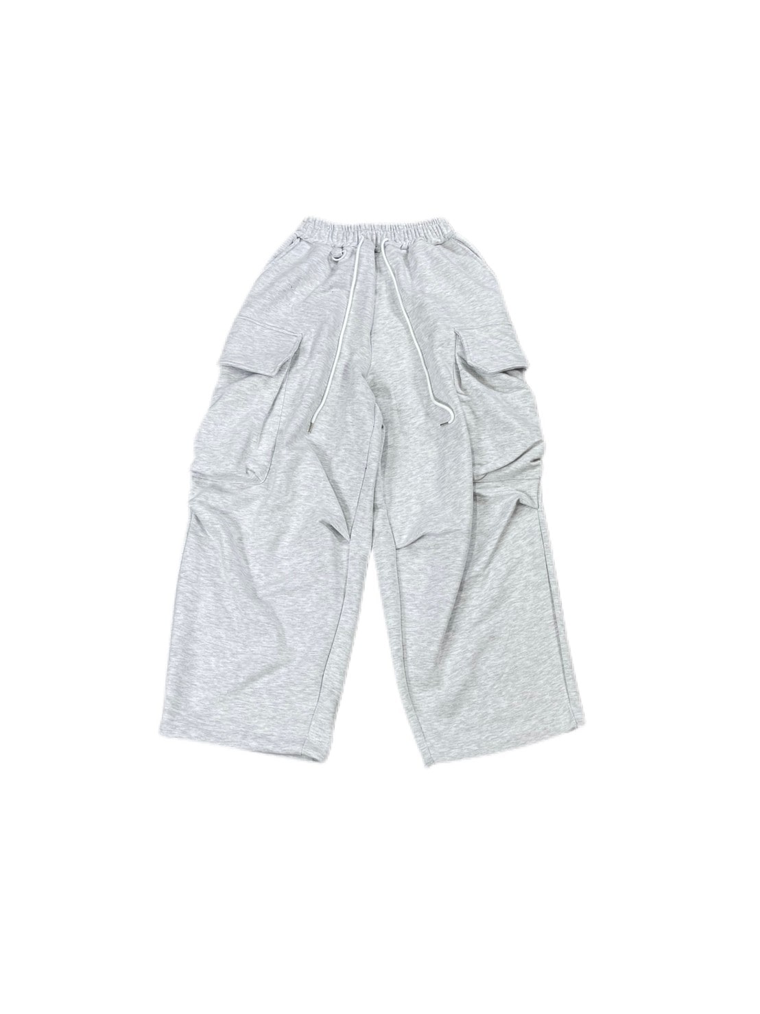 【Chikashitsu +】oversized sweat cargo pants (2color)