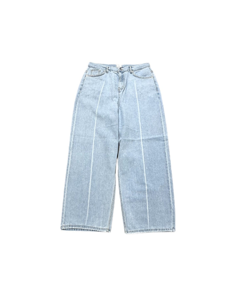 【Chikashitsu +】center breach denim pants (2color)