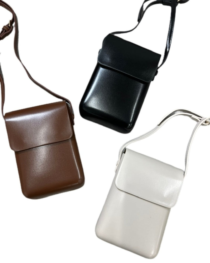 受注制【Chikashitsu +】leather pouch bag (3color)