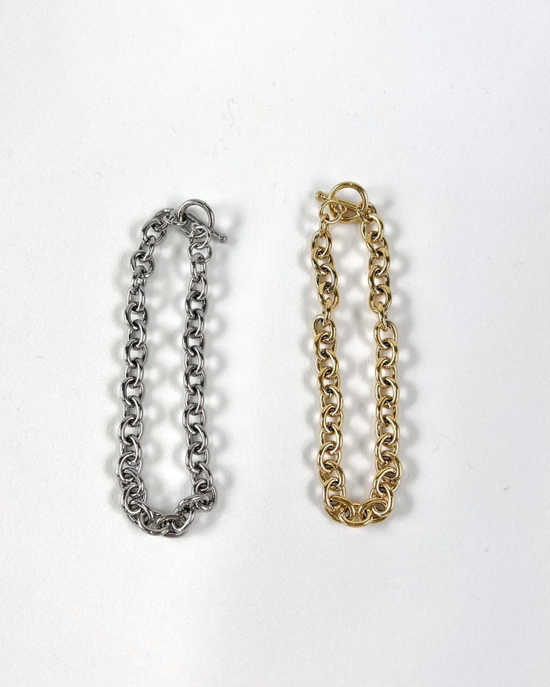 受注制【Chikashitsu +】chain bracelet 5 (2color)