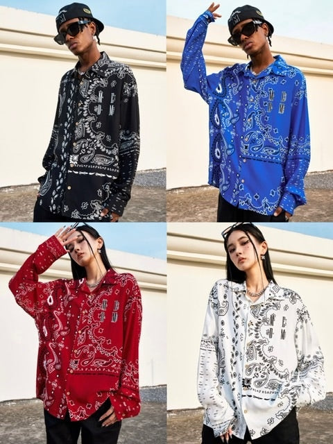 【MR. ENJOY DA MONEY】Paisley Shirt