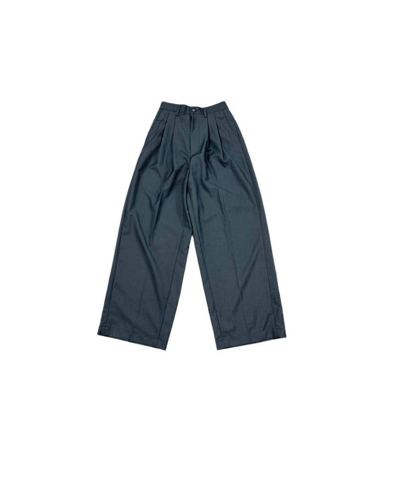 受注制【Chikashitsu +】wide tuck slacks (3color)