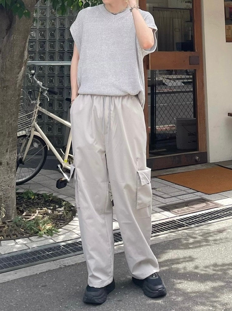 受注制【Chikashitsu +】pocket cargo pants (2color)