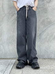 受注制【Chikashitsu +】rope wide denim pants (3color)