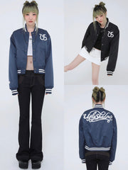 【Ugly shadow】BASEBALL JUMPER / 【アグリーシャドウ】ベースボールロゴプリント長袖ジャンパー