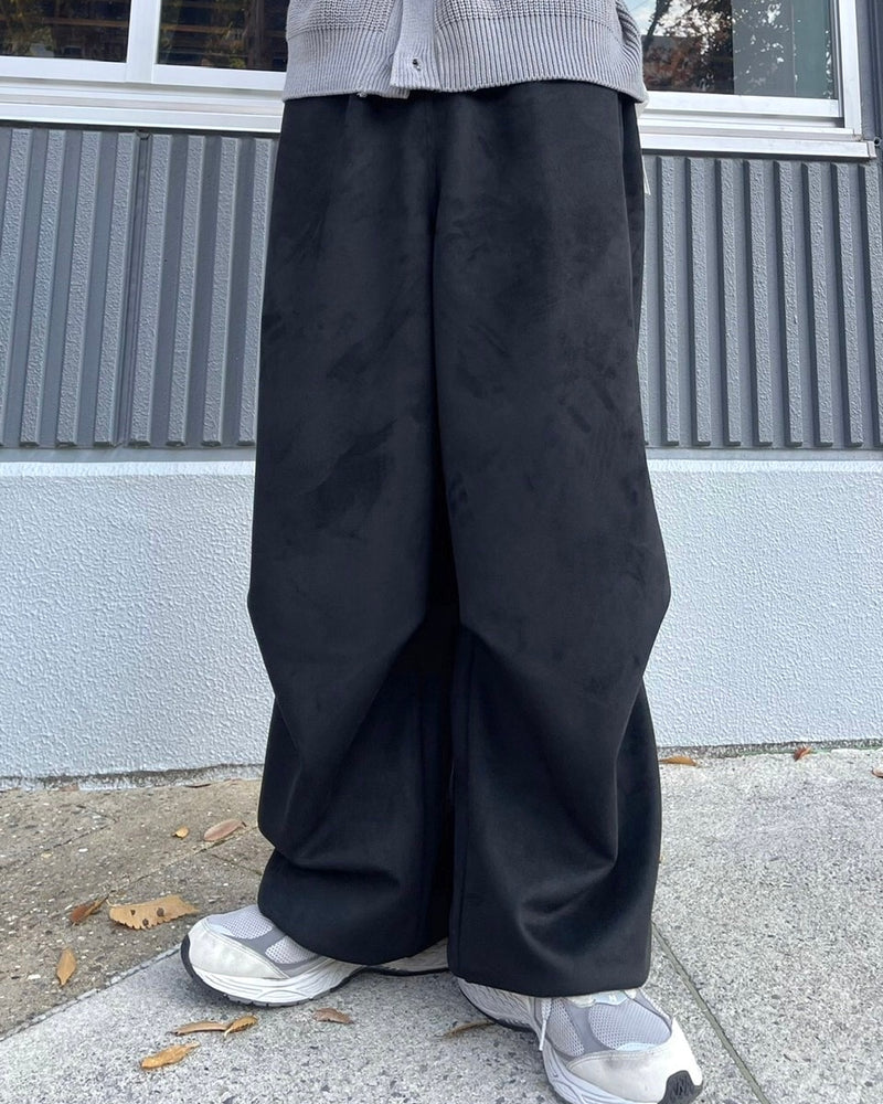 受注制【youll】tuck suede jogger pants (2color)