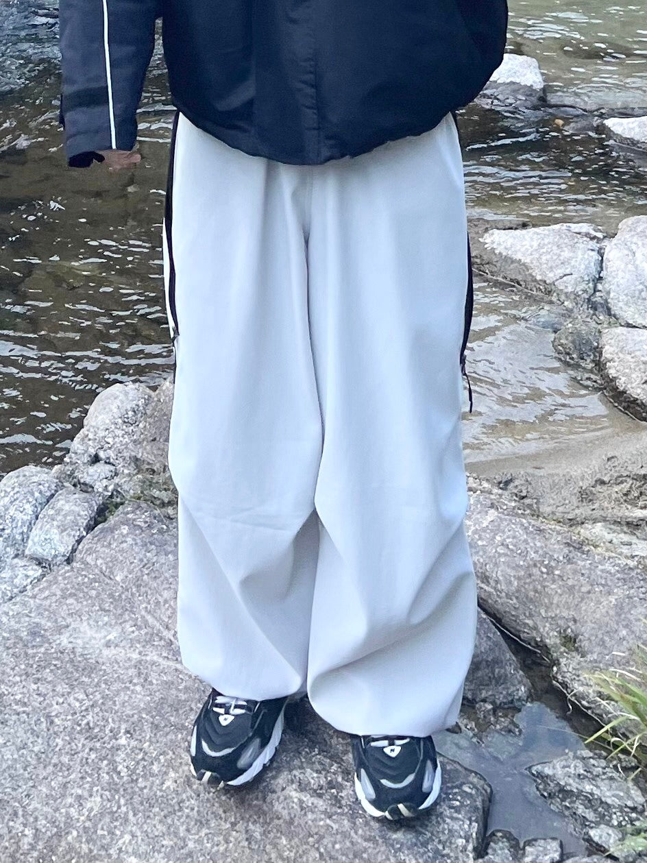 受注制【youll】bi-color wide jogger pants (2color)