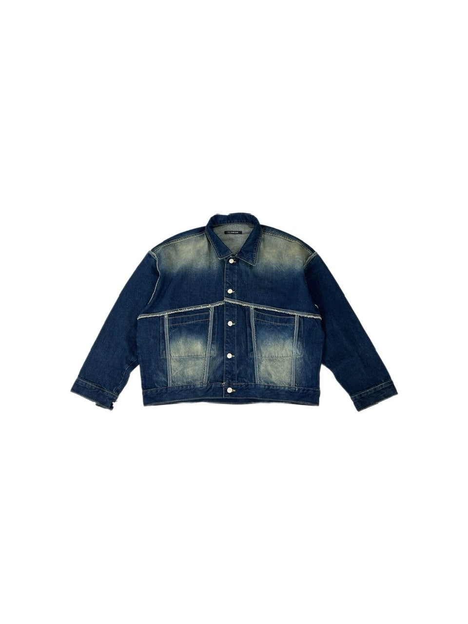受注制【Chikashitsu +】vintage wash denim jacket (2color)