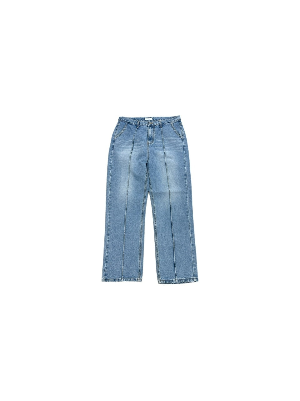 受注制【Chikashitsu +】center press denim pants 2
