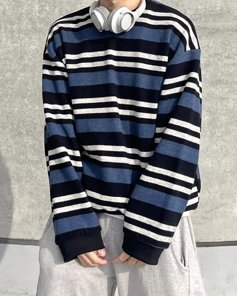 受注制【youll】border sweat shirt (2color)