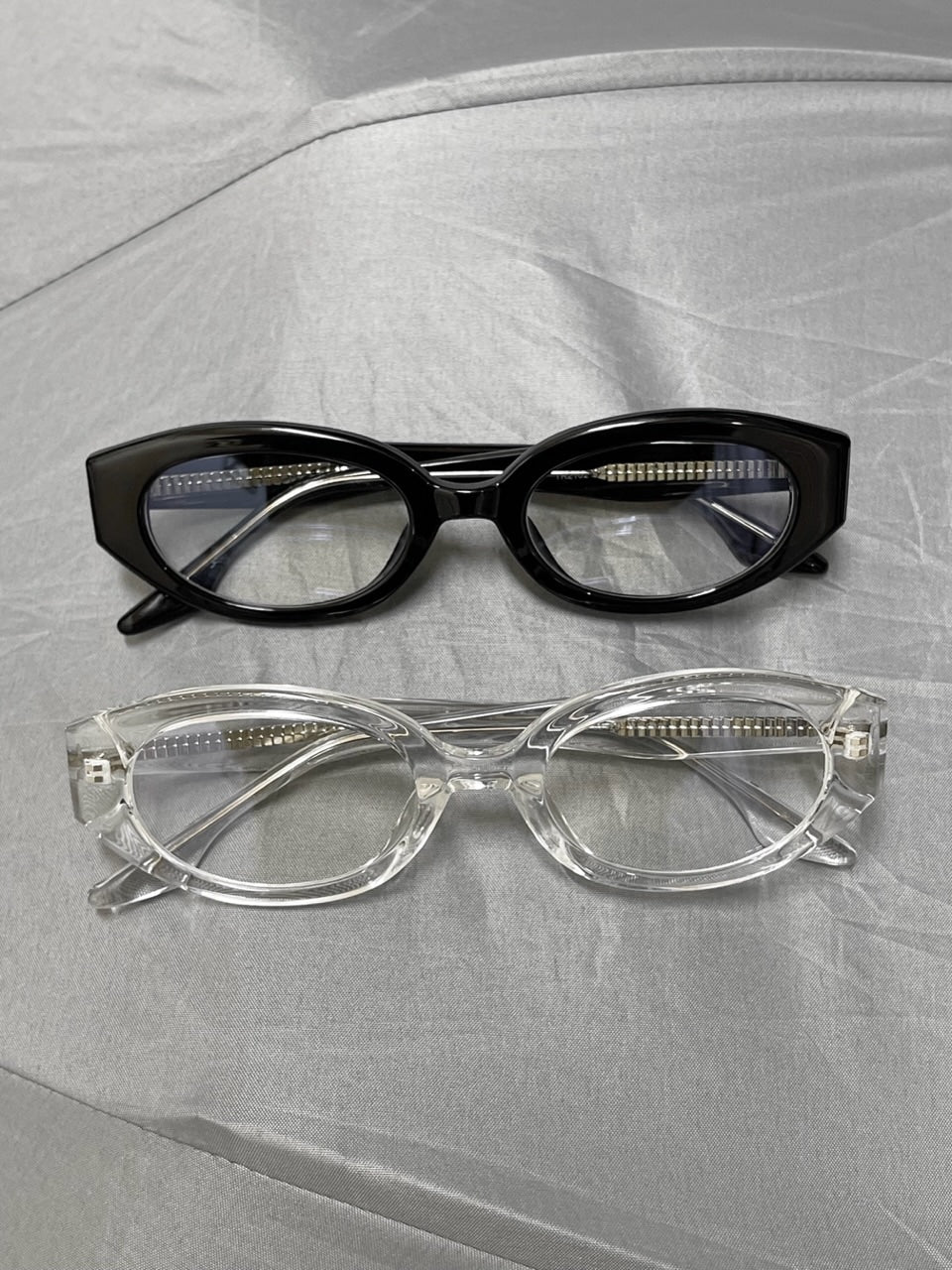 受注制【Chikashitsu +】square frame eyewear (2color) / 【チカシツプラス】スクエアフレームアイウェアーメガネ