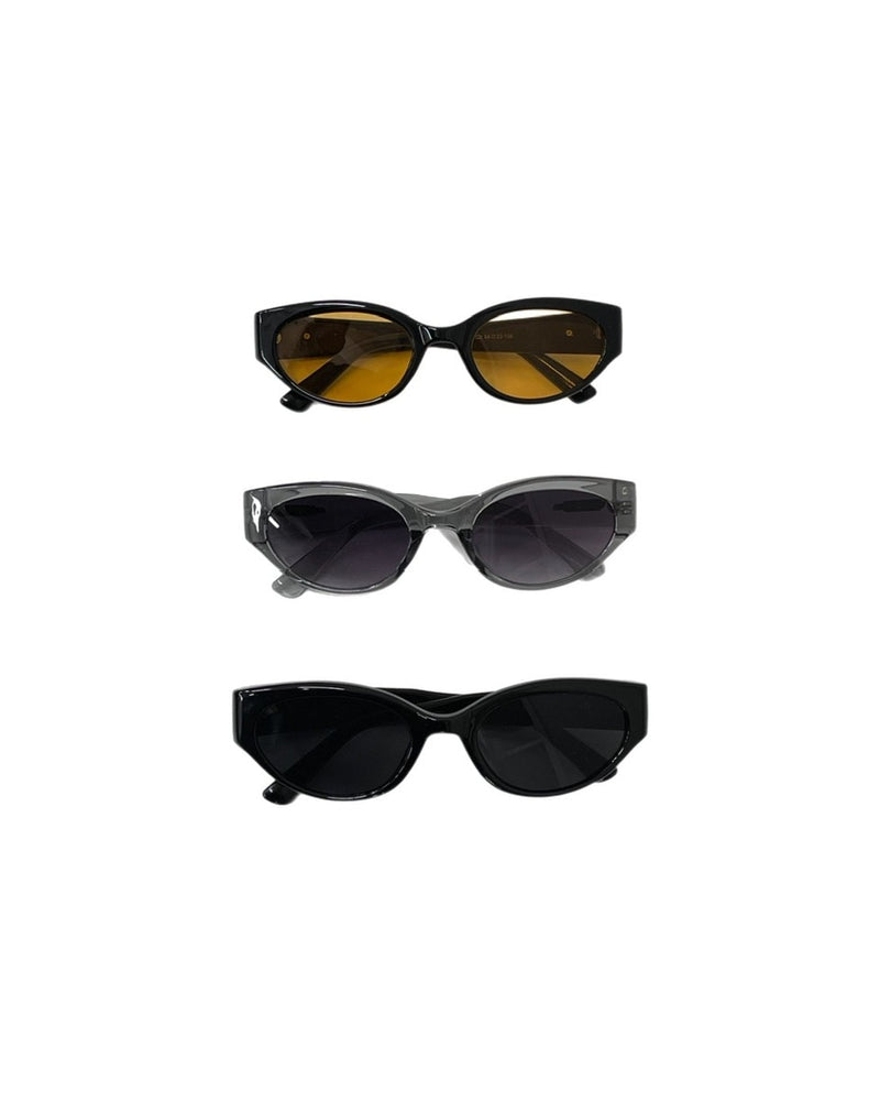受注制【Chikashitsu +】square frame sunglasses (3color) / 【チカシツプラス】スクエアフレームサングラス