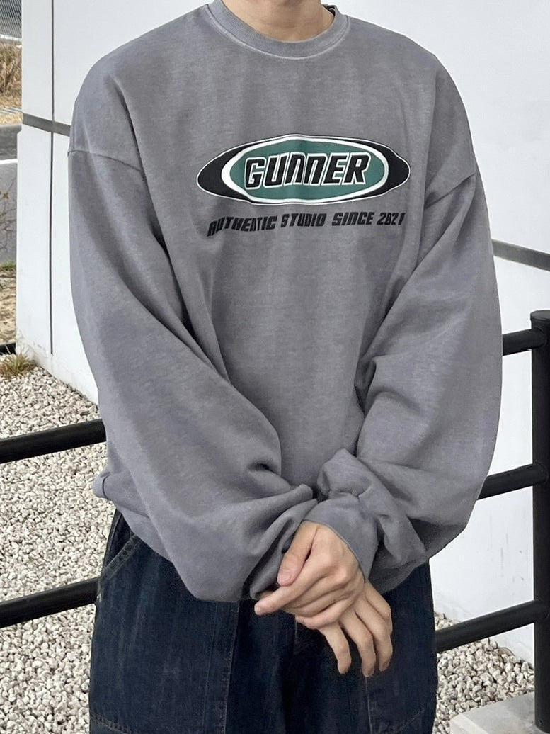 受注制【youll】pigment sweat shirt (2color)