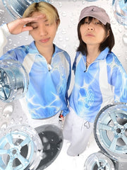 【AsahiNa】Graphic cycling top