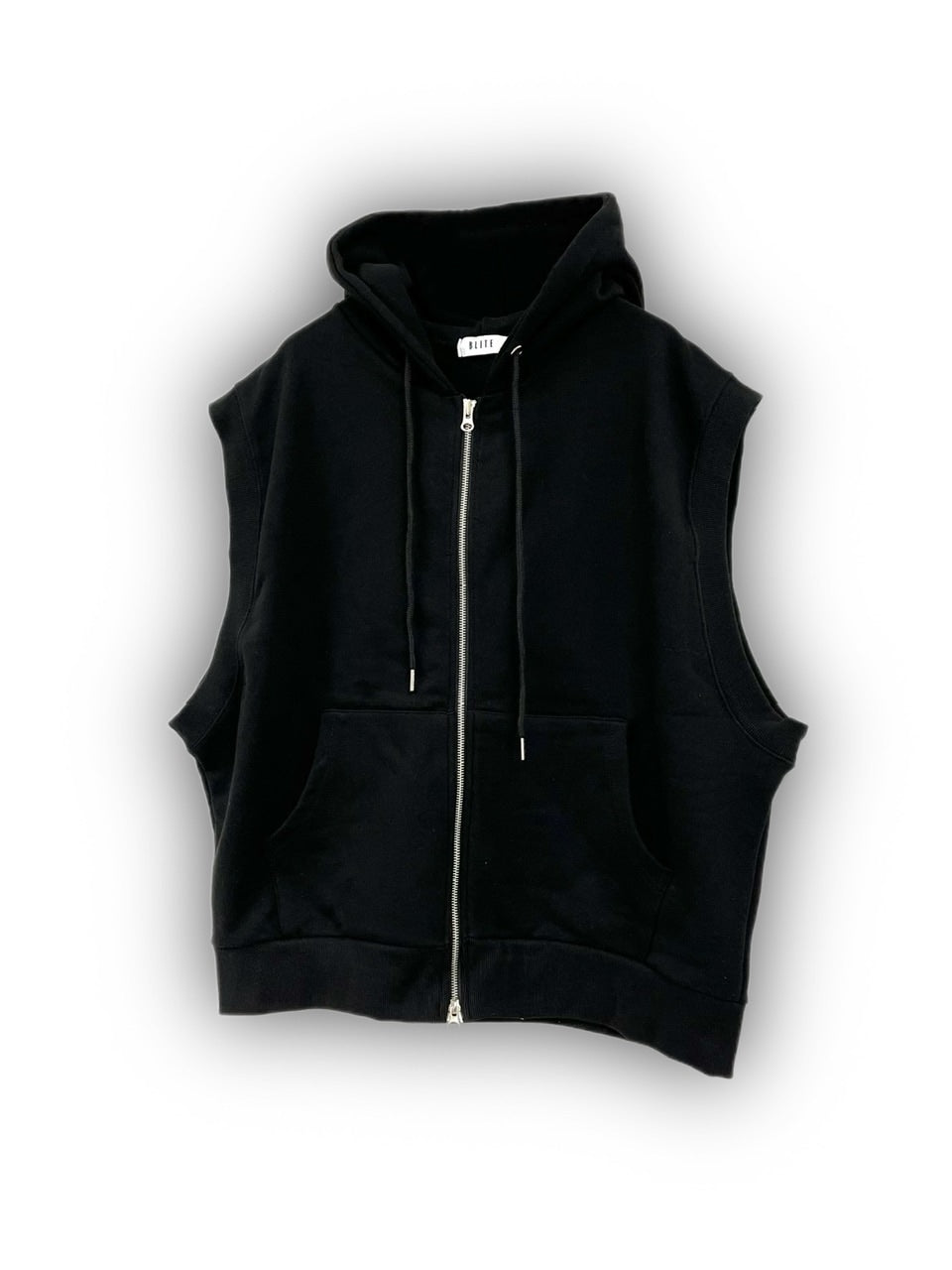 受注制【Never mind the XU】sleeveless zip hoodie (2color)